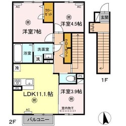 中津駅 徒歩37分 1-2階の物件間取画像